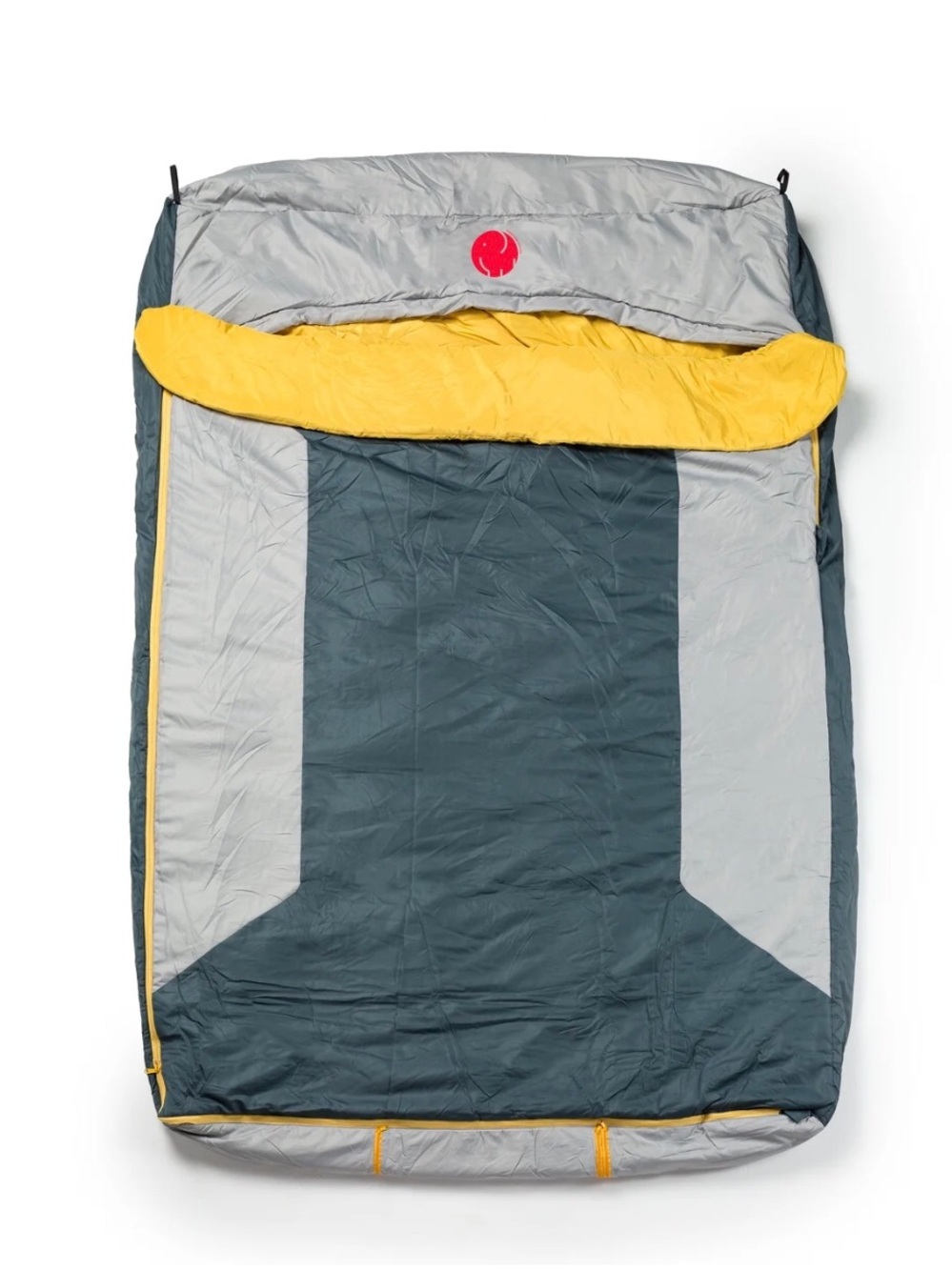 Omnicore Down 650 Double Sleeping Bag - Gray and Yellow
